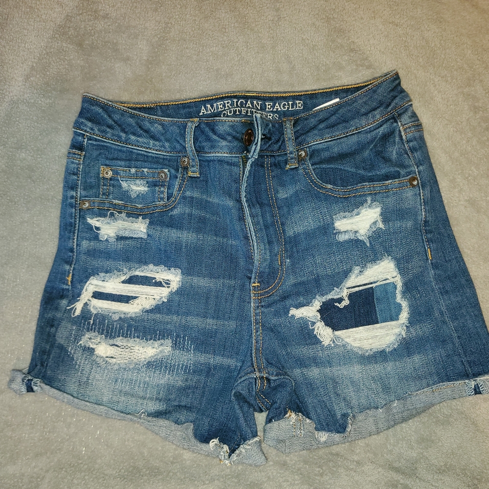 American Eagle Outfitters Women's Blue Denim Shorts